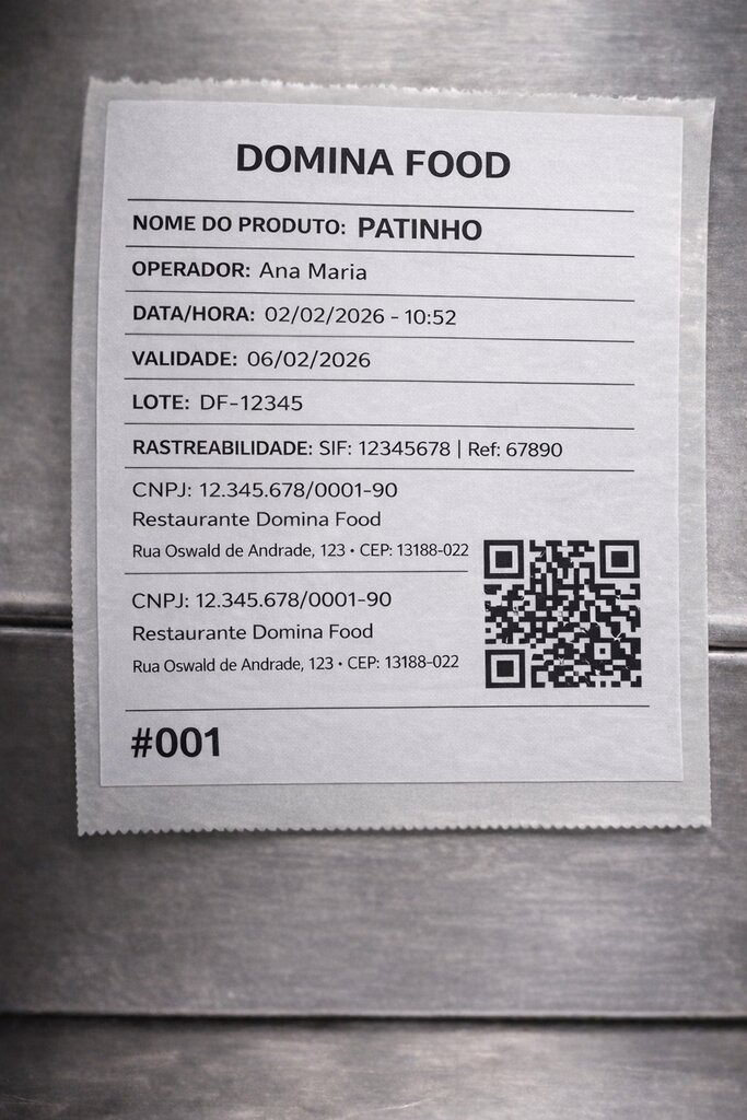 Etiquetas homologadas Domina Food